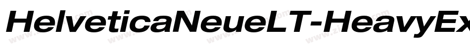 HelveticaNeueLT-HeavyExtObl字体转换