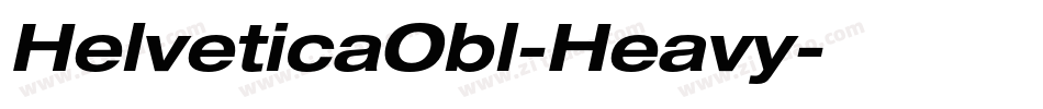 HelveticaObl-Heavy字体转换