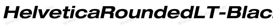 HelveticaRoundedLT-BlackObl字体转换