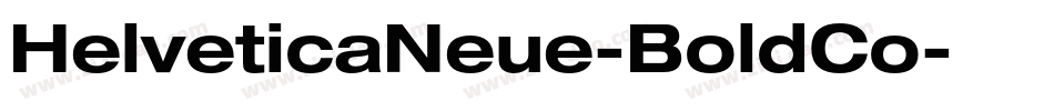 HelveticaNeue-BoldCo字体转换