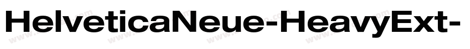 HelveticaNeue-HeavyExt字体转换
