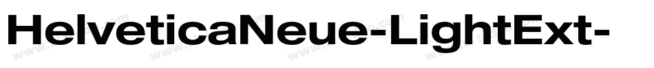 HelveticaNeue-LightExt字体转换
