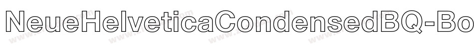 NeueHelveticaCondensedBQ-Bold字体转换