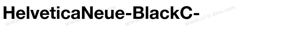 HelveticaNeue-BlackC字体转换 HelveticaNeue-BlackC字体转换