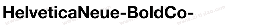 HelveticaNeue-BoldCo字体转换