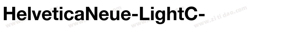HelveticaNeue-LightC字体转换