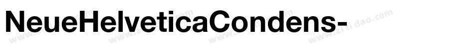 NeueHelveticaCondens字体转换