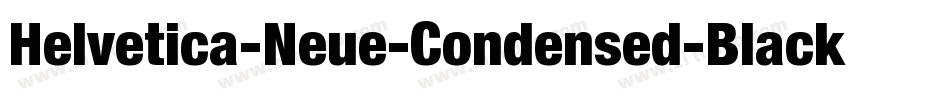 Helvetica-Neue-Condensed-Black字体转换