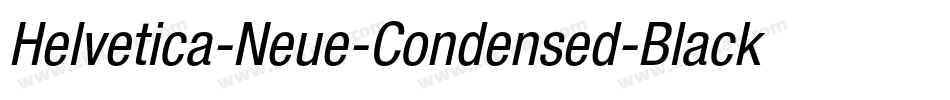 Helvetica-Neue-Condensed-Black字体转换
