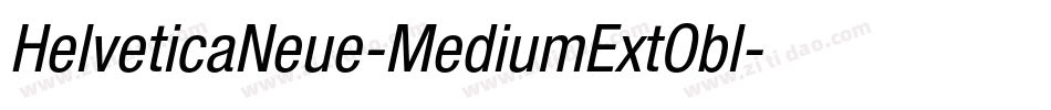 HelveticaNeue-MediumExtObl字体转换