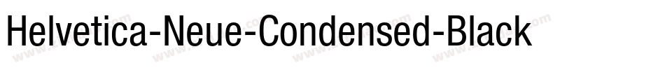 Helvetica-Neue-Condensed-Black字体转换