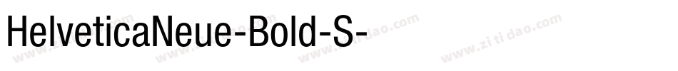 HelveticaNeue-Bold-S字体转换