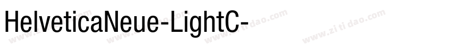 HelveticaNeue-LightC字体转换