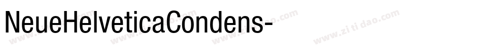 NeueHelveticaCondens字体转换