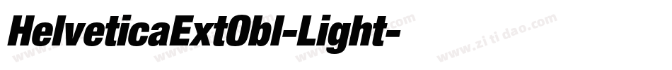 HelveticaExtObl-Light字体转换