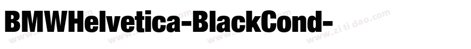 BMWHelvetica-BlackCond字体转换