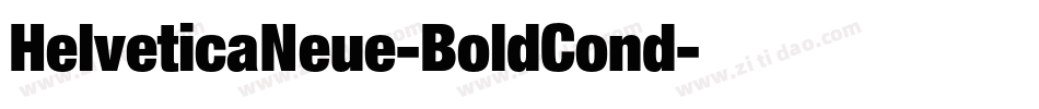 HelveticaNeue-BoldCond字体转换 HelveticaNeue-BoldCond字体转换