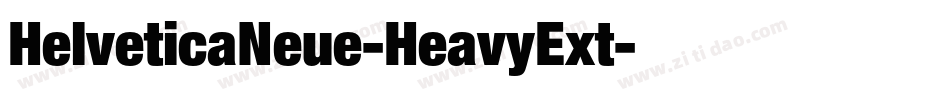 HelveticaNeue-HeavyExt字体转换