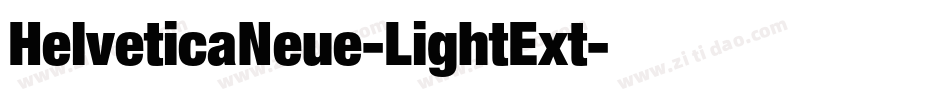 HelveticaNeue-LightExt字体转换