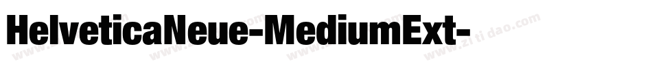 HelveticaNeue-MediumExt字体转换