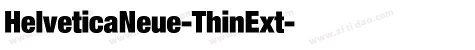 HelveticaNeue-ThinExt字体转换