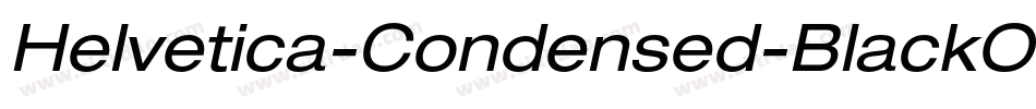 Helvetica-Condensed-BlackObl字体转换