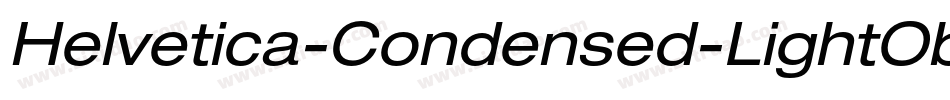Helvetica-Condensed-LightObl字体转换