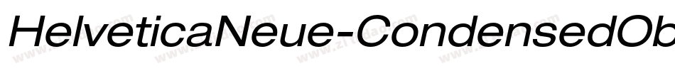 HelveticaNeue-CondensedObl字体转换
