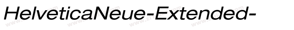 HelveticaNeue-Extended字体转换
