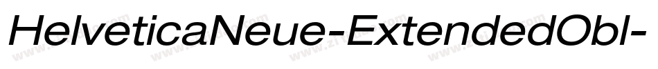 HelveticaNeue-ExtendedObl字体转换