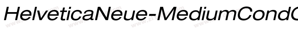 HelveticaNeue-MediumCondObl字体转换