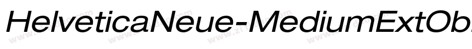 HelveticaNeue-MediumExtObl字体转换