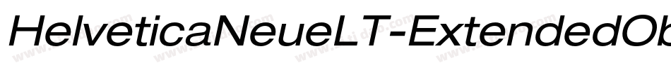 HelveticaNeueLT-ExtendedObl字体转换