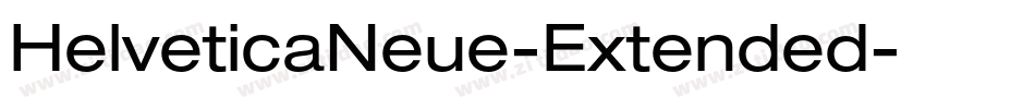 HelveticaNeue-Extended字体转换