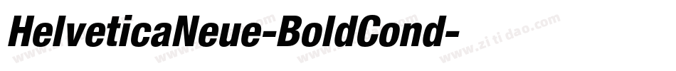 HelveticaNeue-BoldCond字体转换 HelveticaNeue-BoldCond字体转换