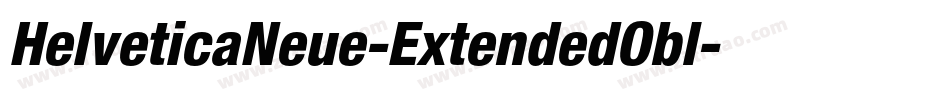 HelveticaNeue-ExtendedObl字体转换