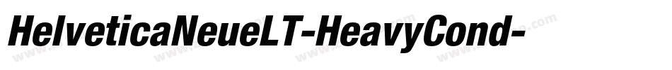HelveticaNeueLT-HeavyCond字体转换