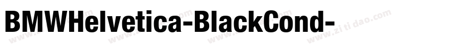 BMWHelvetica-BlackCond字体转换