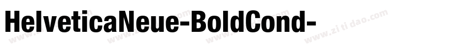 HelveticaNeue-BoldCond字体转换 HelveticaNeue-BoldCond字体转换