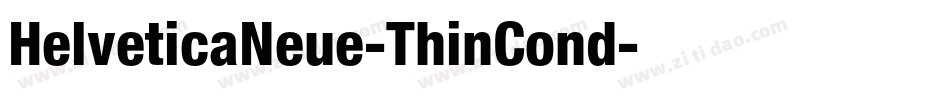 HelveticaNeue-ThinCond字体转换