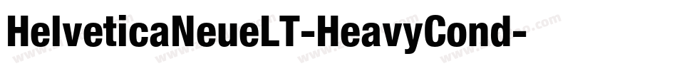 HelveticaNeueLT-HeavyCond字体转换