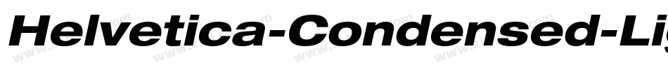 Helvetica-Condensed-LightObl字体转换