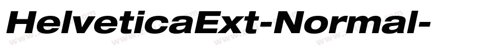 HelveticaExt-Normal字体转换