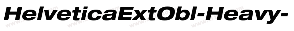 HelveticaExtObl-Heavy字体转换