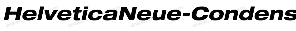 HelveticaNeue-CondensedObl字体转换