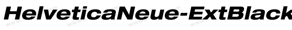 HelveticaNeue-ExtBlackCondObl字体转换