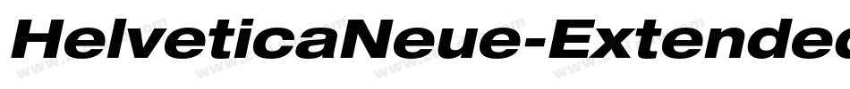 HelveticaNeue-ExtendedObl字体转换