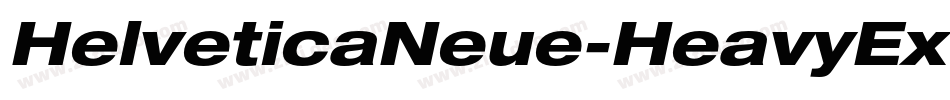 HelveticaNeue-HeavyExt字体转换