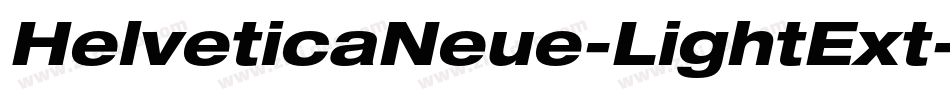 HelveticaNeue-LightExt字体转换