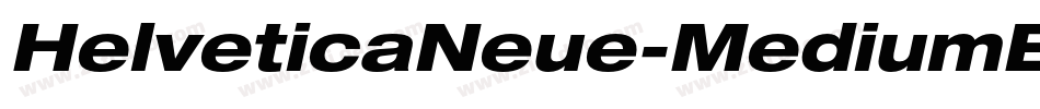 HelveticaNeue-MediumExtObl字体转换